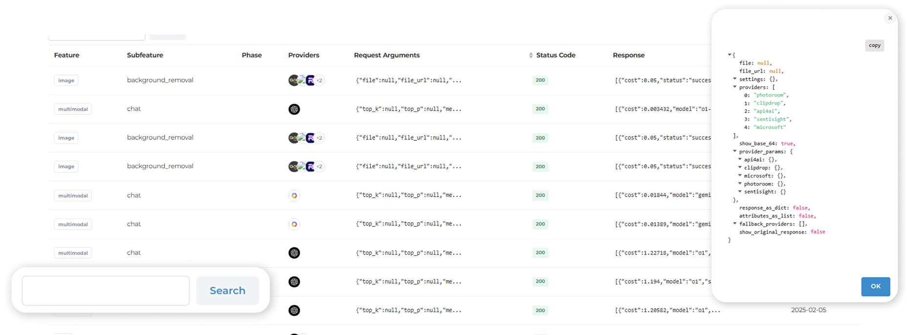 Eden detailed call inspection